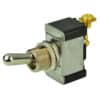 BEP SPST Chrome Plated Toggle Switch -OFF/(ON)