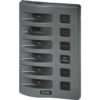Blue Sea 4306 WeatherDeck Water Resistant Fuse Panel - 6 Position - Grey