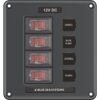 Blue Sea 4320 Circuit Breaker Switch Panel 4 Position - Gray