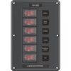 Blue Sea 4322 Circuit Breaker Switch Panel 6 Position - Gray