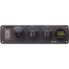 Blue Sea 4368 Water Resistant USB Accessory Panel - 12V Socket