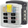 Blue Sea 5028 ST Blade Fuse Block w/ Cover - 6 Circuit without Negative Bus