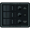 Blue Sea 8374 Water Resistant 3 Position - Black - Vertical Mount Panel