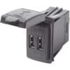 Blue Sea Dual USB Charger - 24V Contura Mount