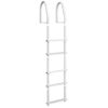 Dock Edge Fixed 5 Step Ladder Bight White Galvalume