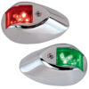 Perko LED Side Lights - Red/Green - 24V - Chrome Plated Housing
