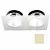 i2Systems Apeiron A1110Z - 4.5W Spring Mount Light - Double Round - Warm White - White Finish