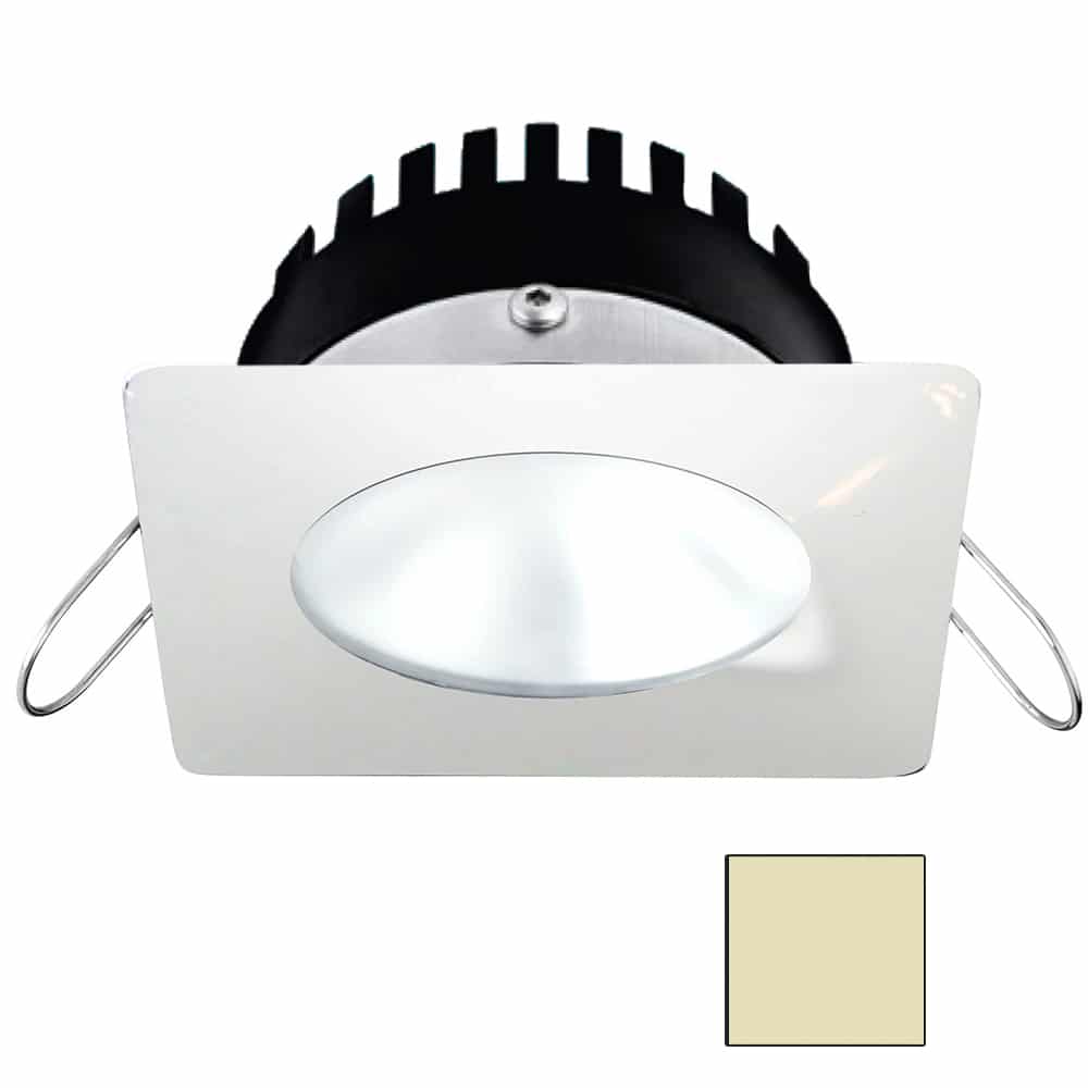 i2Systems Apeiron PRO A506 - 6W Spring Mount Light - Square/Round - Warm White - White Finish