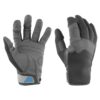 Mustang Traction Closed Finger Gloves - Grey/Blue - Medium