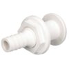 Attwood White Plastic Thru-Hull Fitting - 3/4" Inner Diameter