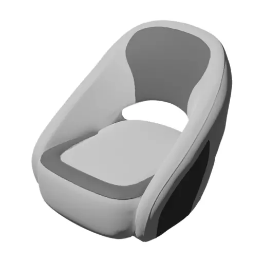 TACO Caladesi Smooth Bucket Seat - White/Grey