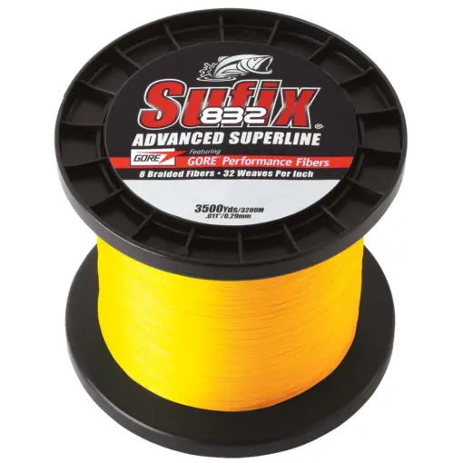 Sufix 832® Advanced Superline® Braid - 6lb - Hi-Vis Yellow - 3500 yds