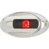 Attwood LightArmor Vertical Surface Mount Navigation Light - Oval - Port (red) - Stainless Steel - 2NM