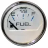 Faria Chesapeake White SS 2" Fuel Level Gauge (E-1/2-F)
