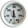 Faria Dress White 4" Tachometer - 6000 RPM (Gas) (Inboard & I/O)