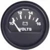 Faria Euro Black 2" Voltmeter (10-16 V)