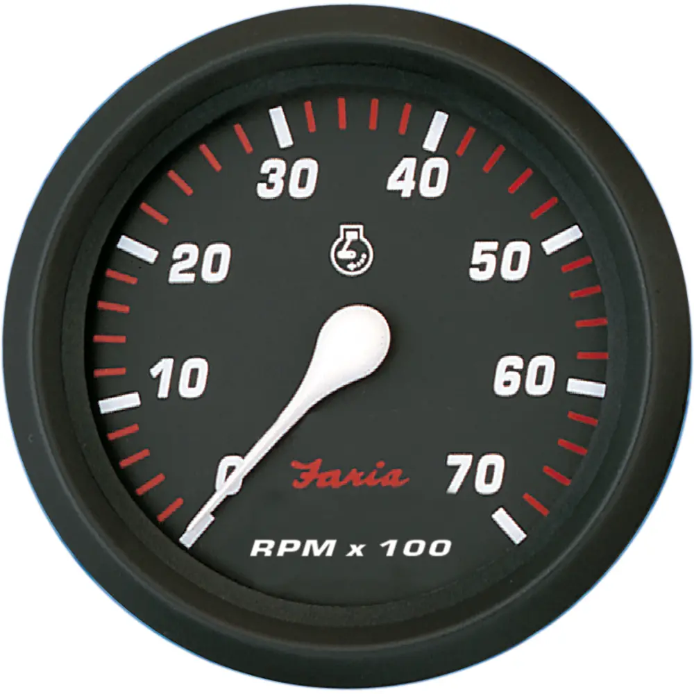Faria Professional Red 4" Tachometer - 7