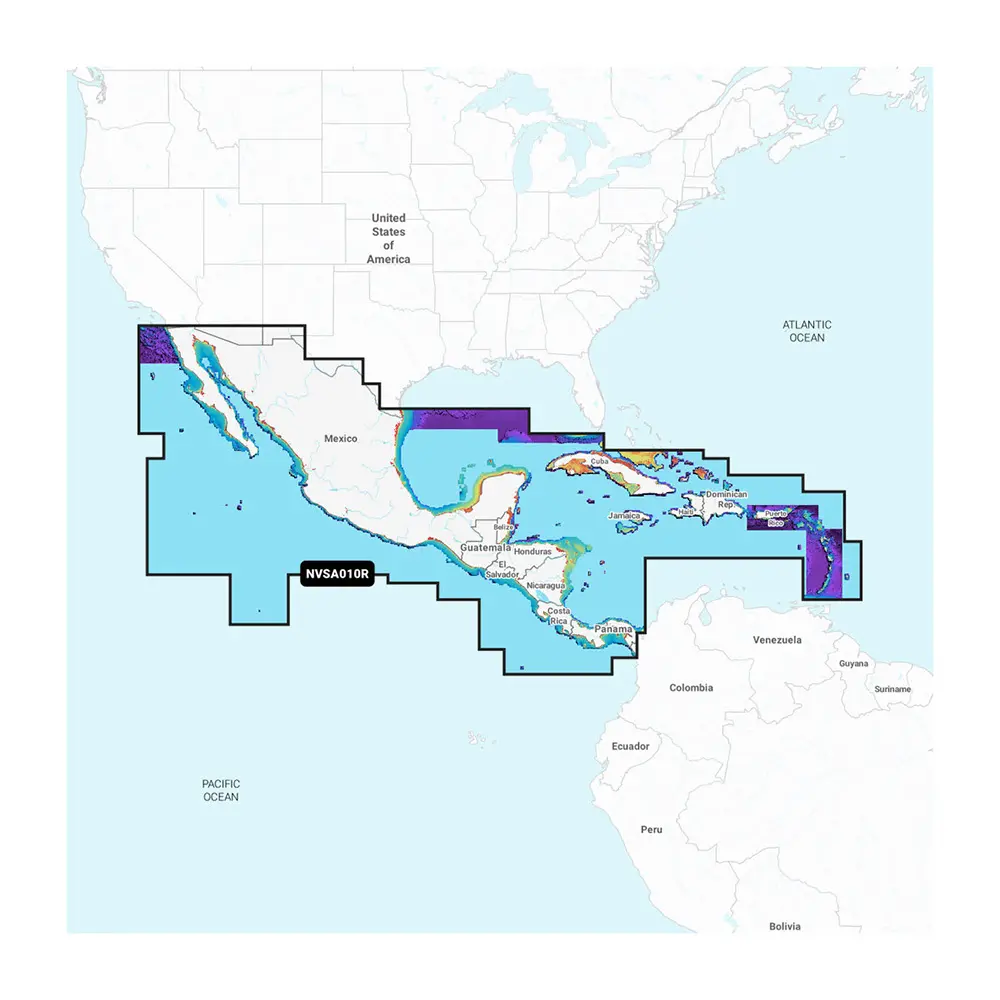 Garmin Navionics Vision+&trade; NVSA010R Central America & Caribbean