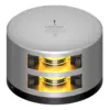 Lopolight Double Stacked Yellow Towing Light - 2NM - Silver Housing w/FB Base