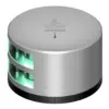Lopolight Green Double Stacked Starboard Light - 2NM - Silver Housing w/FB Base