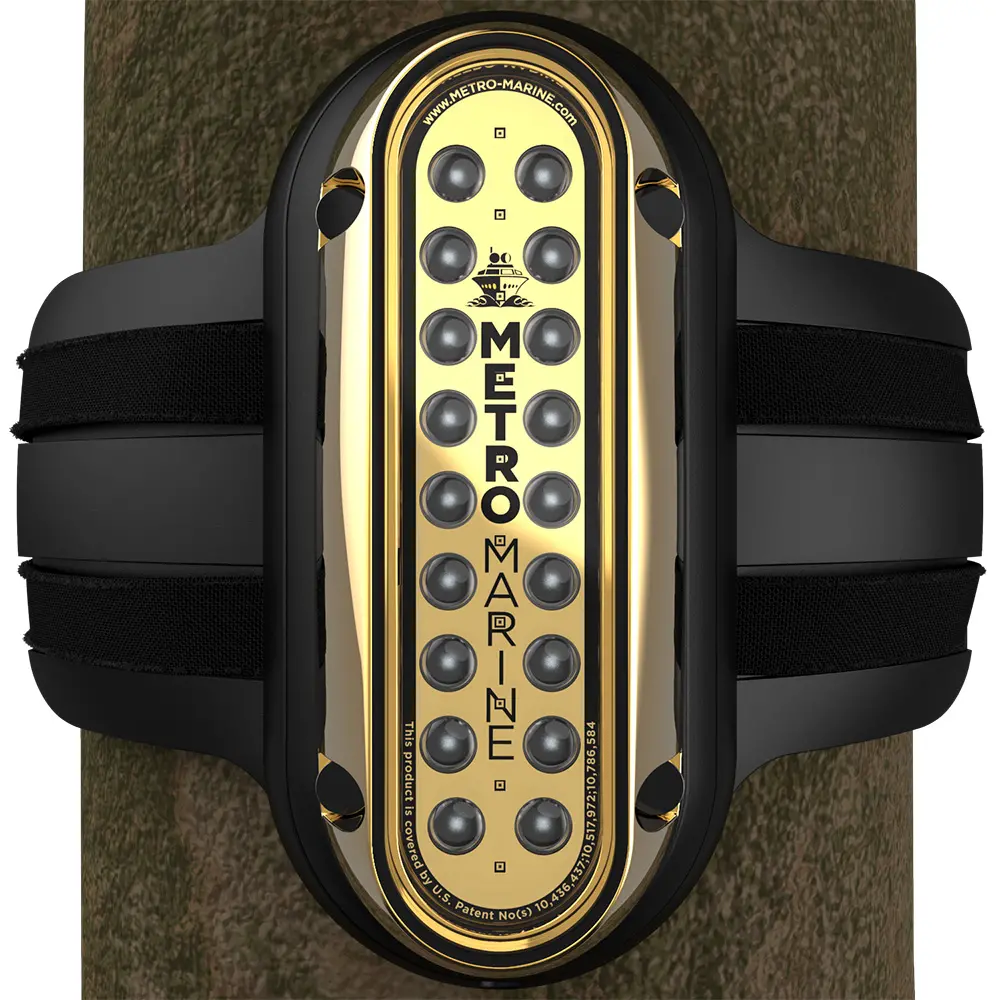 Metro Marine High-Output Vertical Piling Mount Light w/Intelligent Monochromatic LED's - Blue