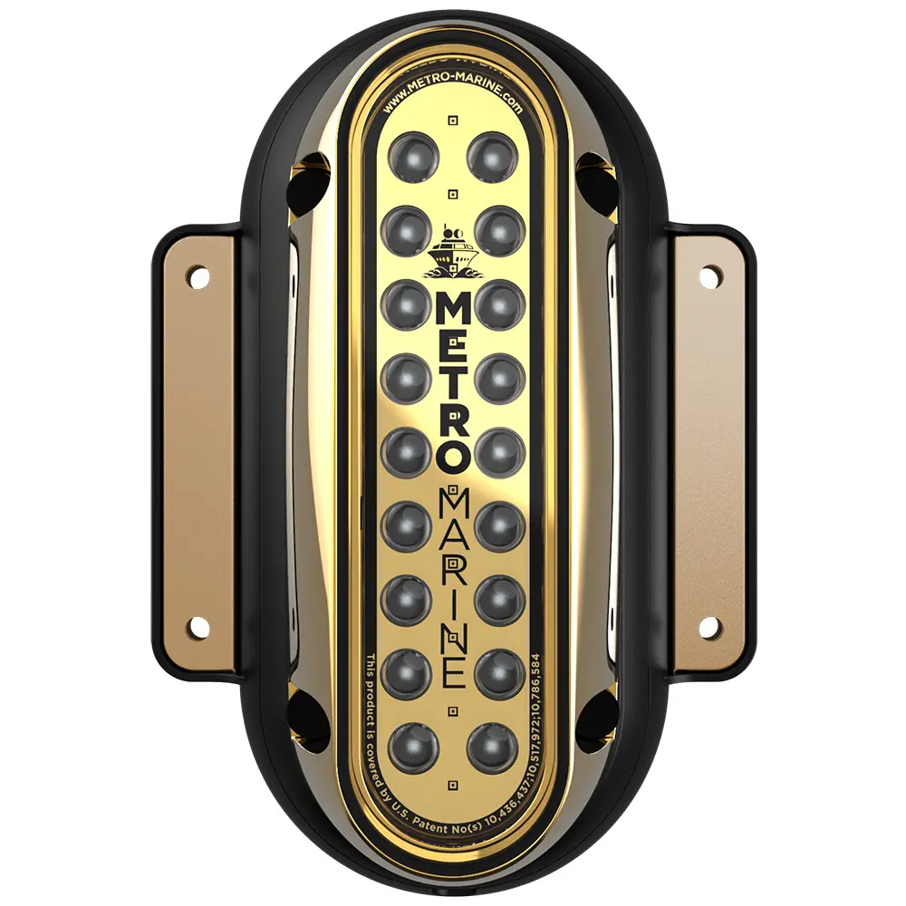 Metro Marine High-Output Vertical Surface Mount Light w/Intelligent Monochromatic LED's - Blue
