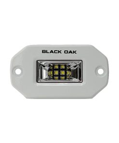 Black Oak 2" Marine Flush Mount Spreader Light - White Housing - Pro Series 3.0
