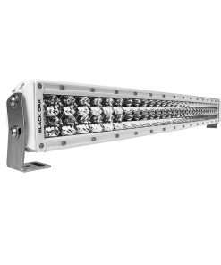 Black Oak 30" Marine Curved Double Row LED Light Bar - Spot Optics - White Housing - Pro Series 3.0