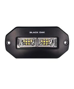Black Oak 4" Marine Flush Mount Spreader Light - Black Housing - Pro Series 3.0