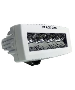 Black Oak 4" Marine Spreader Light - Flood Optics - White Housing - Pro Series 3.0