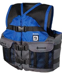 Bluestorm Sportsman Youth Mesh Fishing Life Jacket - Deep Blue