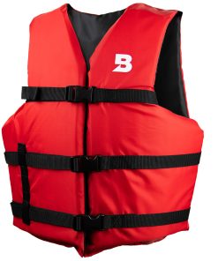 Bluestorm Type III General Boating Adult Universal Foam Life Jacket - Red