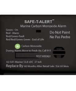 Safe-T-Alert 62 Series Carbon Monoxide Alarm - 12V - 62-541-Marine - Surface Mount - Black