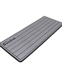 SeaDek 14” x 36" 20mm Dual Density Small Teak Helm Pad w/SeaDek Logo - Brushed Texture - Gray/Black (355.6mm x 914.4mm x 20mm)