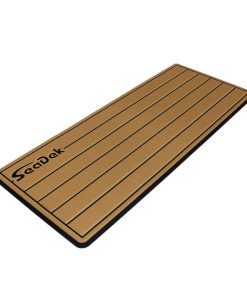 SeaDek 14” x 36" 20mm Dual Density Small Teak Helm Pad w/SeaDek Logo - Brushed Texture - Mocha/Black (355.6mm x 914.4mm x 20mm)