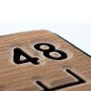 SeaDek 48” Routed Ruler - 6mm - Brushed Texture - Mocha/Black