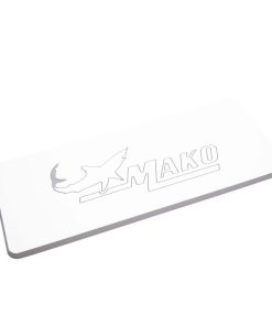 SeaDek Mako Logo Helm Pad - White/Storm Grey Embossed