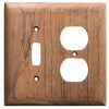 Whitecap Teak Toggle Switch/Duplex/Receptacle Cover Plate