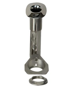 C.E. Smith 80 Series Screwless Flush Mount Rod Holder - 15 Degree - Stainless Steel - Swivel Bottom - Black Liner