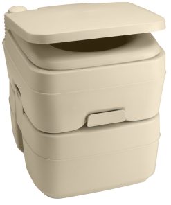 Dometic 965 MSD Portable Toilet w/Mounting Brackets - 5 Gallon - Parchment