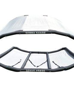 Sebba Shade 8 x 12 ft. White Sun Shade f/Boats 26'+