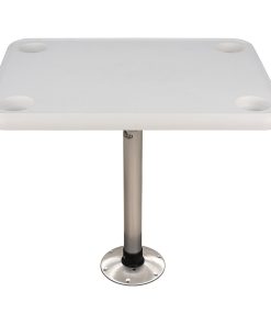 Springfield 16" x 28" Rectangle Table Package - White Thread-Lock