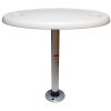 Springfield White Oval Table Package - 18" x 30" Threadlock