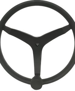 Uflex - V46 - 13.5" Stainless Steel Steering Wheel w/Speed Knob - Black