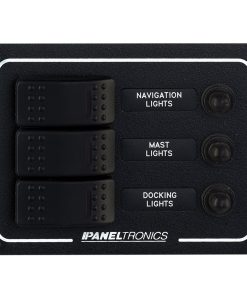 Paneltronics Waterproof DC 3 Position Lighted Rocker & CB