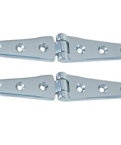 Perko 8" Chrome Plated Bronze Strap Hinges