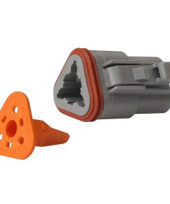 Pacer Deutsch DT Plug & Wedge Lock Kit - 3 Position - 10 Pack