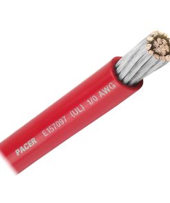 Pacer Red 1/0 AWG Battery Cable - 50'