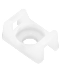 Pacer Screw Down Cable Tie Mount - #8 Screw Mount Method - Natural Color - 100 Pack