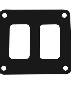 Pacer Switch Panel - 2 Switch & 1 Row - 3" x 2.75" - Black Powder Coated Aluminum